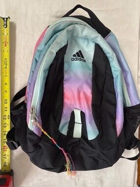 adidas Kids Gradient Backpack in Pink, Blue & Purple with Black Accents